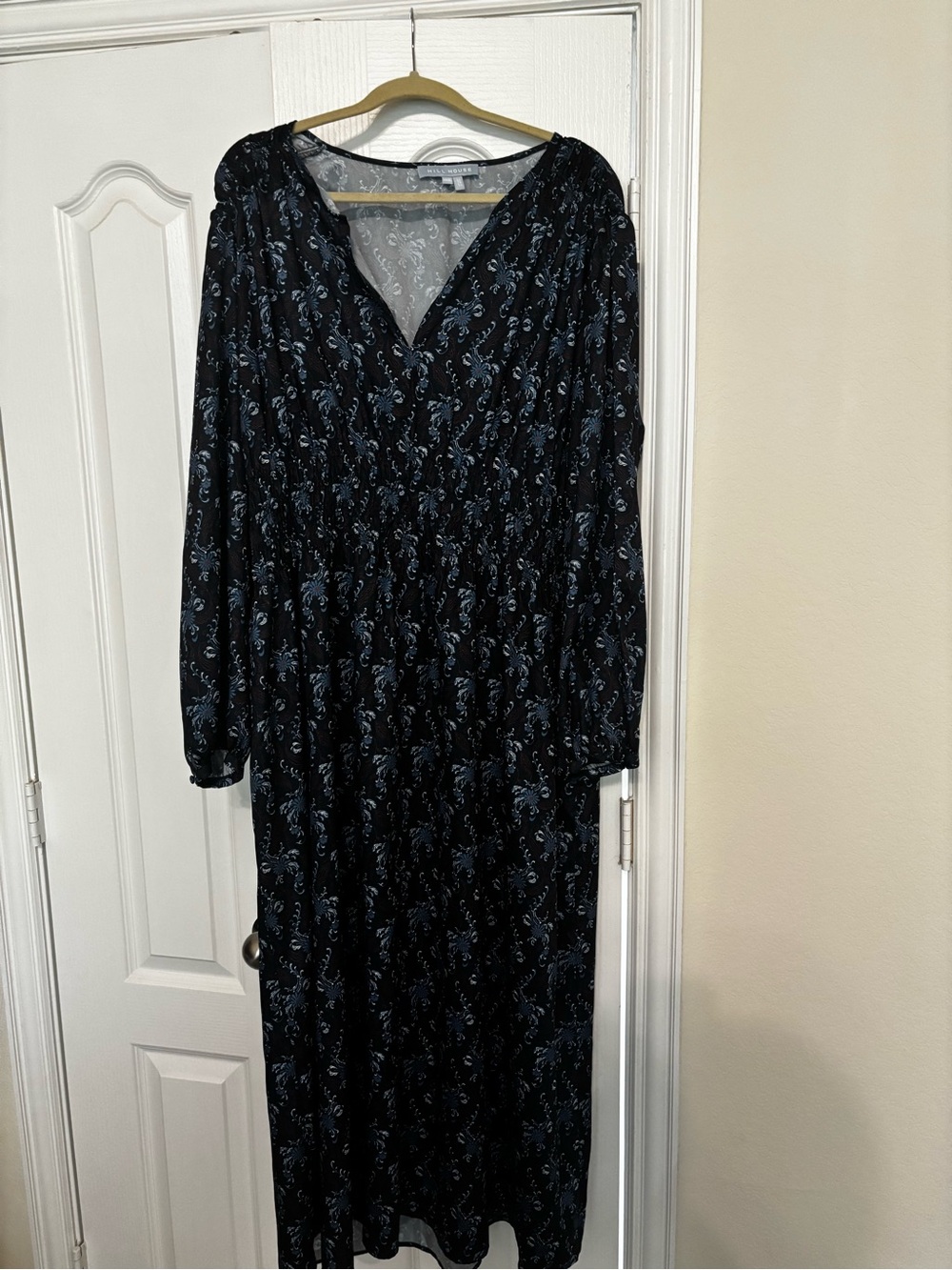 Hill House Rosely Dress | Navy Cala Paisley | XXXL